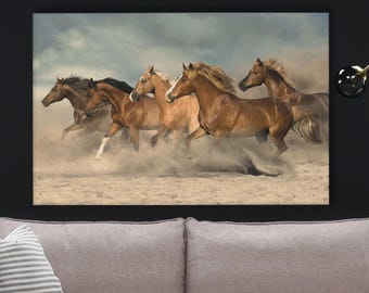 Running Horse Canvas Print: Horse Wall Art