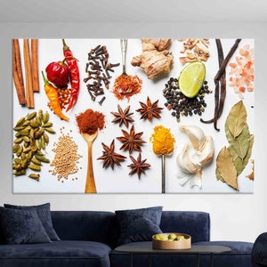 Indian Spices Canvas Art: Kitchen & Dining Room Wall Decor