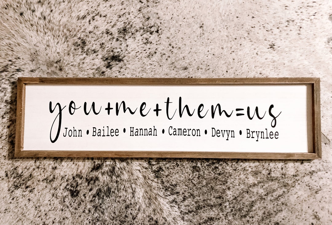 Custom Family Sign - Etsy