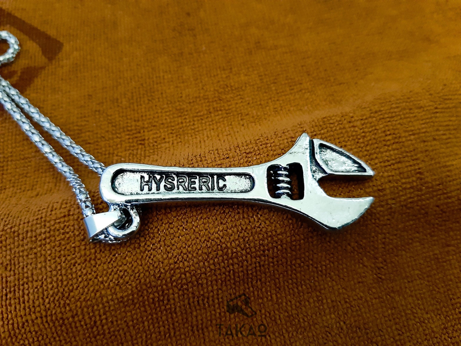 Wrench necklace pendant with stainless steel chain Etsy