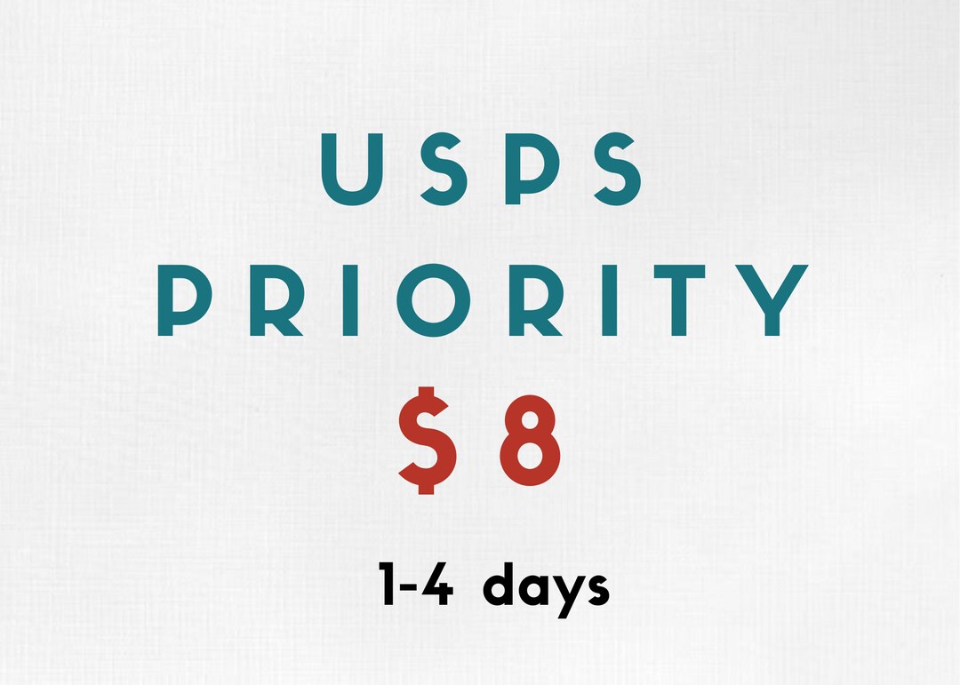 Envío prioritario de USPS compre esto si desea un envío acelerado