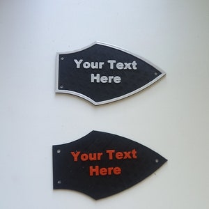 Custom guitar truss rod cover for Flying V Style Guitars.