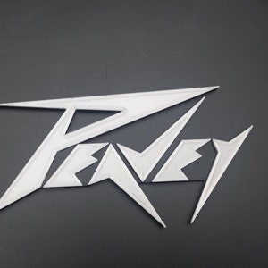 Peavey spiked logo. 3D print. Deferent colors
