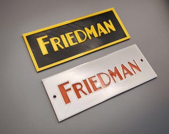 FRIEDMAN ゴールドとブラックのロゴ 150 mm=5.9"