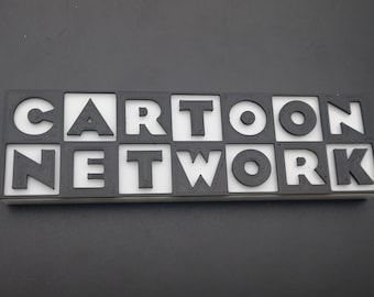 Cartoon Network Style logo sign! Game room. Theater room.