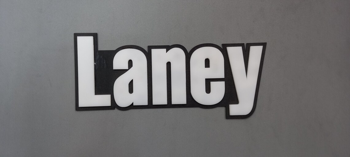 Laney White Logo 3d Letters 210mm 8.2 Etsy