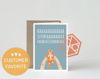 GREETING CARD // Kitten // Circle of Life // Postcard Folding Card Birthday Card with Envelope DIN A6