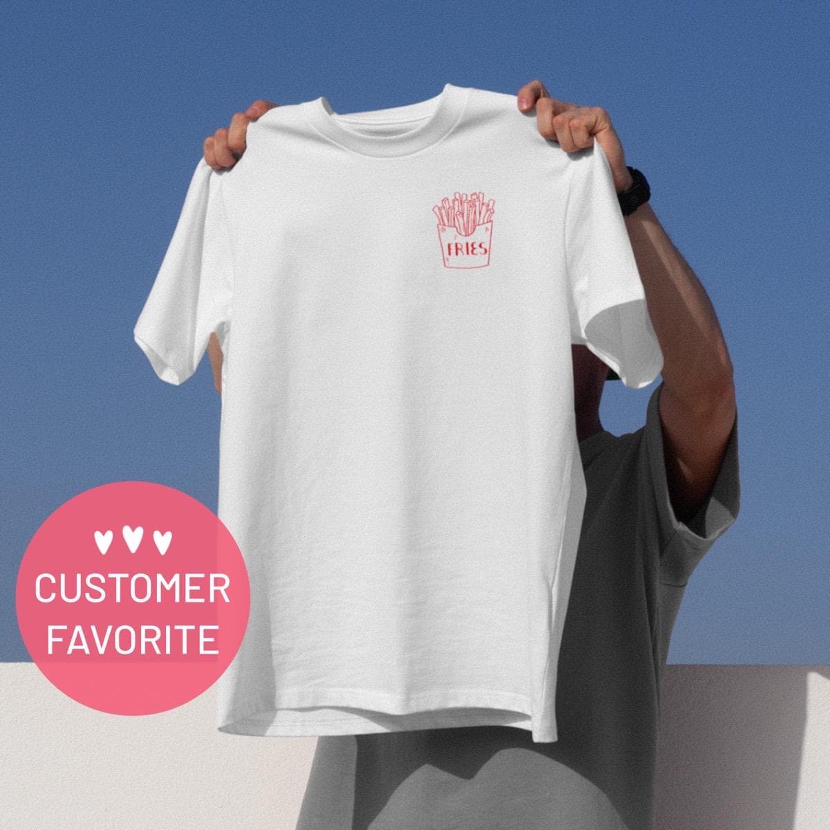 VEGAN TSHIRT ORGANIC COTTON | Nobody Dies For Fries | vegetarian vegan t-shirt vegan veggie shirt fries t-shirt design fries t shirt unisex
