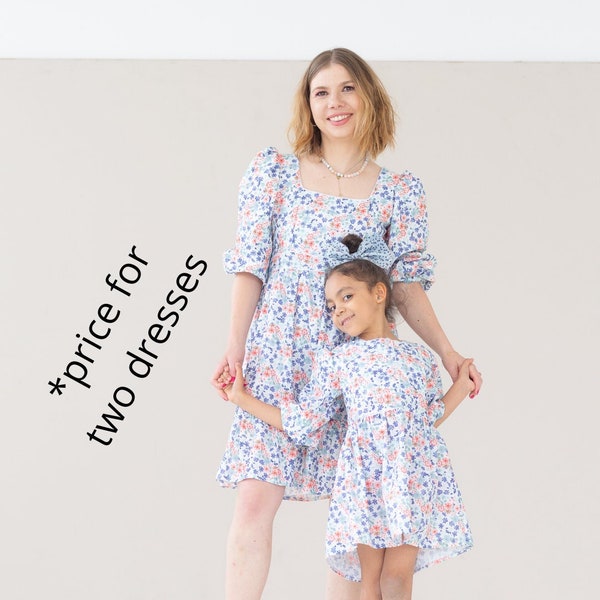 Mommy and me dress, mommy and me outfits, mom daughter weekend, summer dress, cotton dress, flower girl dress, mutter tochter kleid, mommy