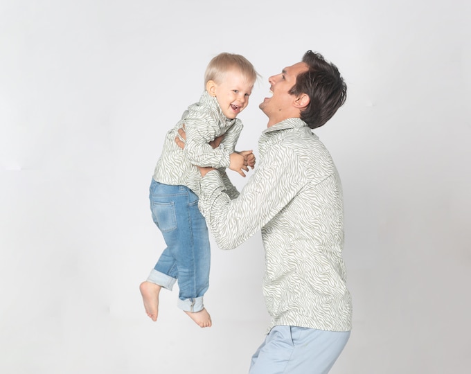 Camisas a juego de padre hijo, conjunto a juego de padre hijo, camiseta de papá y padre, camisa de algodón, conjunto de camisa, camisa de papá padre, regalo de padre,