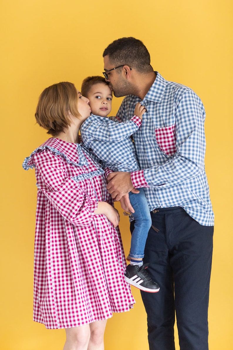 Family matching outfit, matching family costumes, matching dress, mother daughter dress, father son shirt, matching family, mother day gift image 9