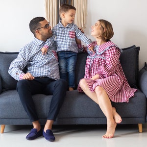 Family matching outfit, matching family costumes, matching dress, mother daughter dress, father son shirt, matching family, mother day gift image 7