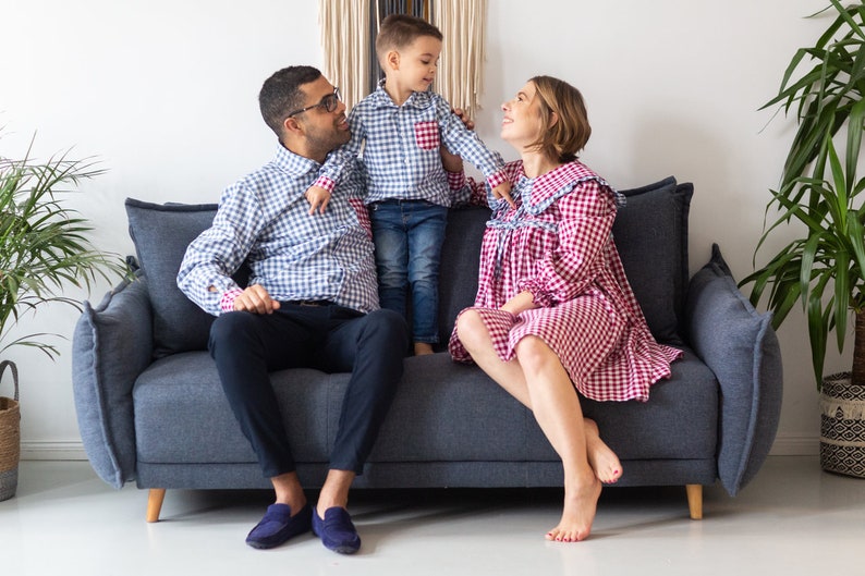 Family matching outfit, matching family costumes, matching dress, mother daughter dress, father son shirt, matching family, mother day gift image 7