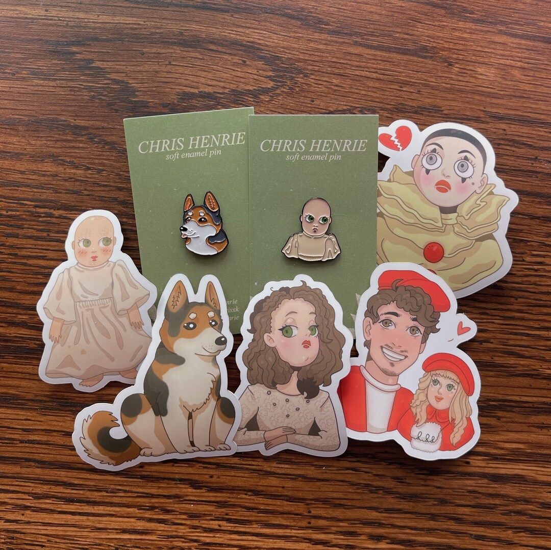 Full Sticker & Enamel Pin Collection (5 Stickers, 2 Pins) - Etsy