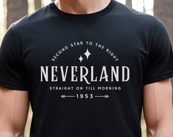 Neverland T-Shirt: Second Star to the Right, Peter Pan Inspired