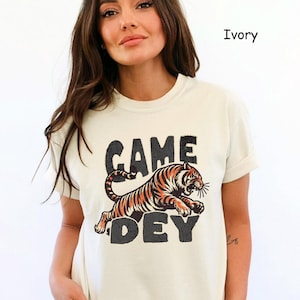 Game Dey Cincinnati Shirt Comfort Colors Cincy Football Shirt Game Day Shirt Cincy Game Dey Tiger Shirt Bengals Fan Gift Cute Bengals Shirt
