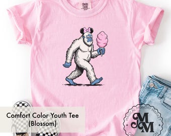 Grumpy Yeti, Cotton Candy Mouse Ears Yeti, Matterhorn-kindershirt, T-shirt met comfortkleuren voor jongeren