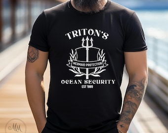 Triton's Ocean Security Mermaid Security Princess Security Shirt King Triton Shirt Mermaid Dad Shirt Mermaid Mom Tshirt Triton's Security