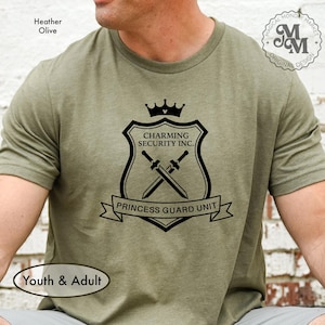 Princess Security Shirt, Charming Security Inc, Disney Dad Shirt, Prince Charming Princess Dad T-shirt, Youth Tee