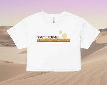 Tatooine Sunset Star Wars Crop Top Disney Crop Top Starwars Shirt Mai der Vierte Luke Skywalker Shirt Tatooine y2k Baby Tee Mai der 4
