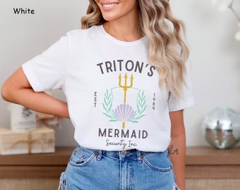 Mermaid Security Shirt, Mermaid Birthday Party Shirt for Parents, Triton's Security Tshirt, Mermaid Core, Little Mermaid Princess Security