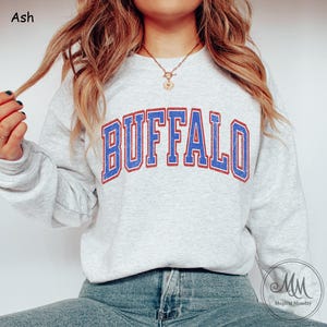 Buffalo Football Sweatshirt Buffalo Crewneck Football Sweater Buffalo Crewneck Vintage Buffalo Sweatshirt MVP Allen Buffalo New York