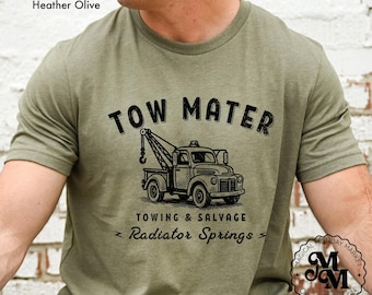 Maglietta Tow Mater Cars, maglietta vintage Radiator Springs Cars Land Disney