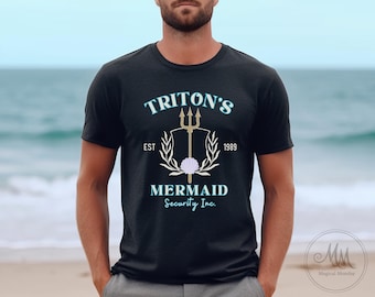 Triton's Mermaid Security Inc Little Mermaid Shirt Princess Security Mermaid disney Dad Mermaid Mom Ocean Inspired Style Mermaid Core