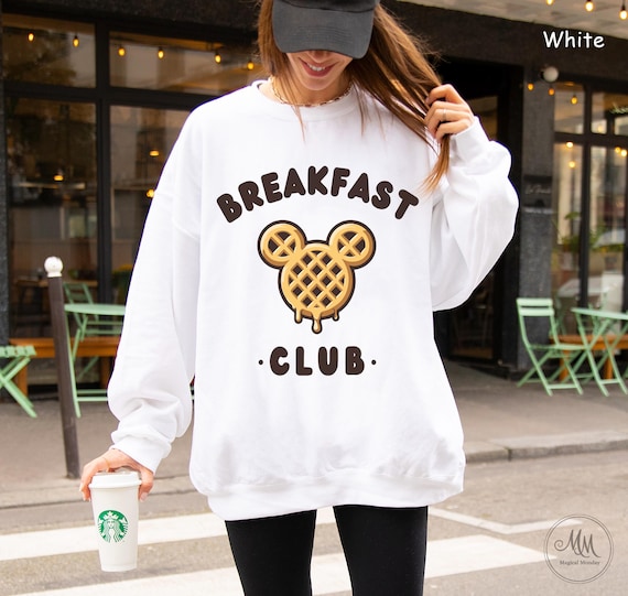 Breakfast Club Gildan Crewneck Sweatshirt Mouse Shaped Waffle Sweater Waffle Shirt Breakfast Waffle Mouse Shirt Disney Waffle Sweater