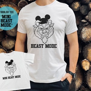 Beast Mode Shirt Mini Beast Mode Beauty And Beast Shirt Matching Shirts Beauty and The Beast Belle Shirt Disney Shirt For Boy