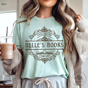 Belle Shirt Belle&#39;s Books Shirt Beauty And The Beast Shirt Belle Disney Shirt Book Lover Gift Book Club Gifts Bookish Shirt