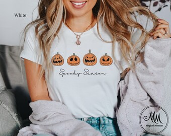 Spooky Season Shirt, Jack O Lantern Halloween Shirt, Happy Pumpkin Shirt, Halloween Pumpkin Tshirt, Fall Shirt