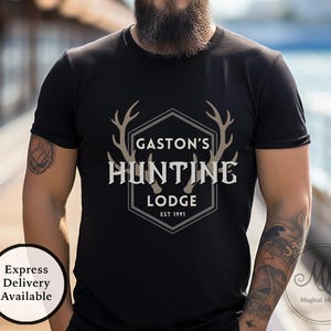 Chemise Gaston Livraison express Pavillon de chasse de Gaston La belle et la bête Chemise Gaston Chemise drôle de chasse Gaston