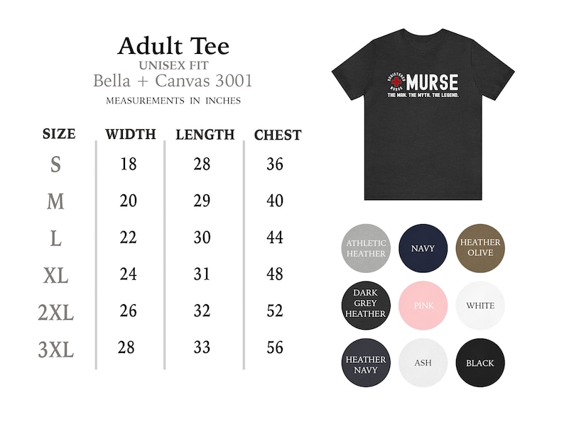 Murse The Man The Myth The Legend Male nurse shirt Men's Nurse T-shirt Gift for male nurse Murse tee RN shirt Male Nurse 40th Birthday Gift image 8