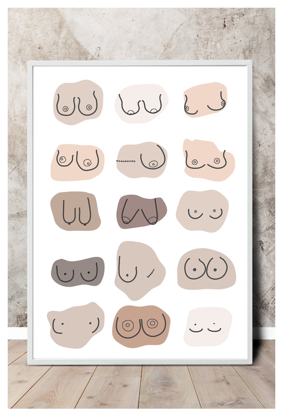 Boob Chart Art Print