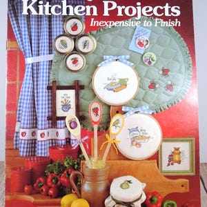 Country - Szybkie projekty kuchenne, ulotka 222 Leisure Arts Counted Cross Stitch Pattern Ulotka