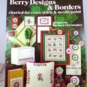 Kwiatowy/Krajobrazowy - Berry Designs & Borders, Ulotka 198 - Ulotka z wzorem do haftu krzyżykowego Leisure Arts