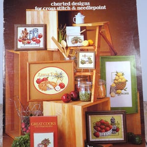Country - Kitchen Stitchin', Ulotka 157 Książka ze wzorami do haftu krzyżykowego Leisure Arts