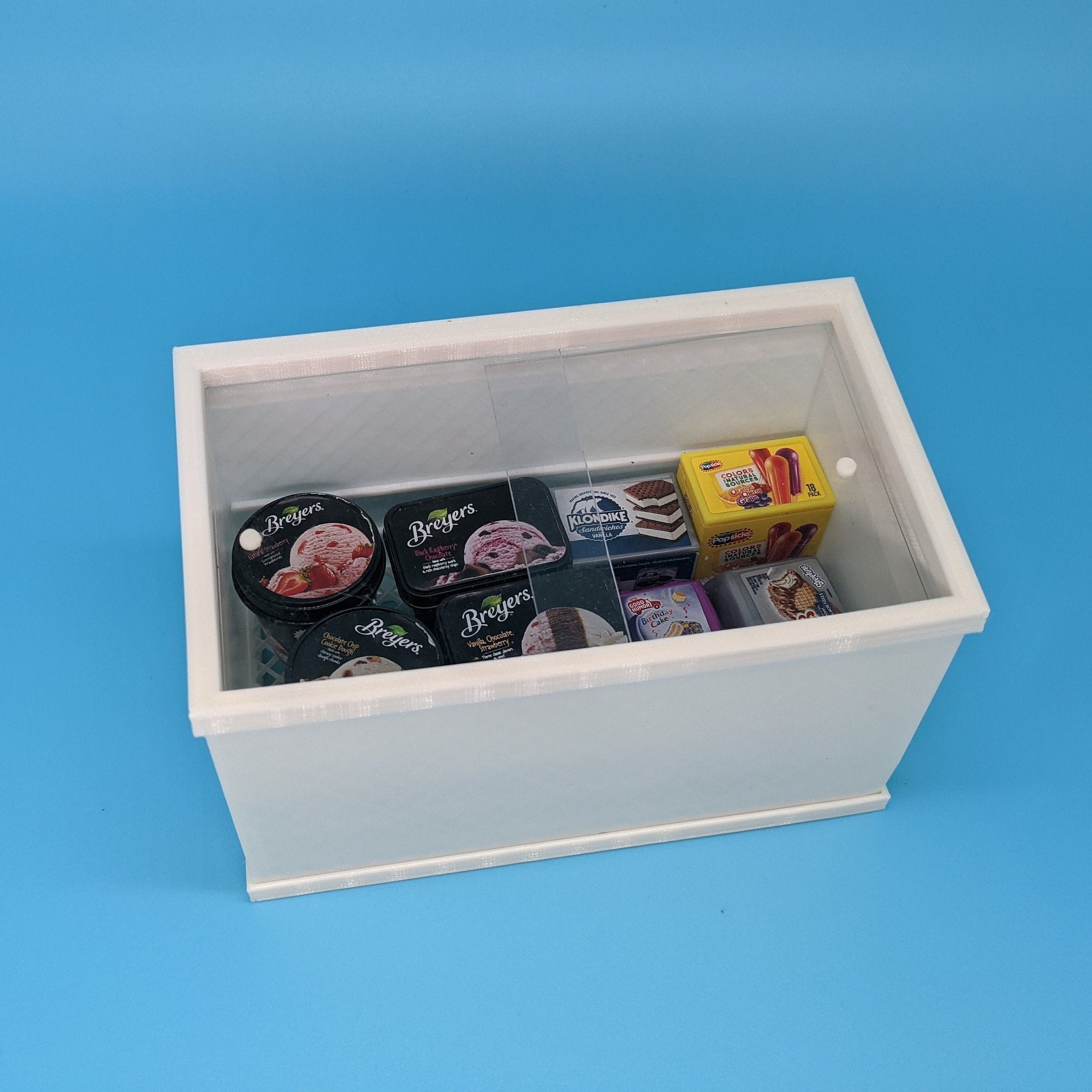 Mini Brands Chest Freezer for Mini Brands 5 Surprise Toys Shopkins