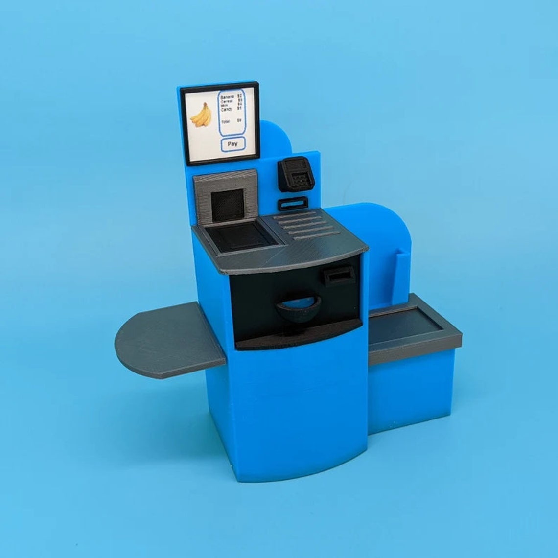 112 1/12 Scale Toy Grocery Store Shelf Checkout With Register Etsy