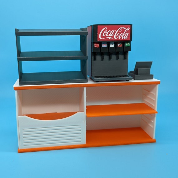 Mini Brands Toy Food Court Fast Food Restaurant Store Checkout