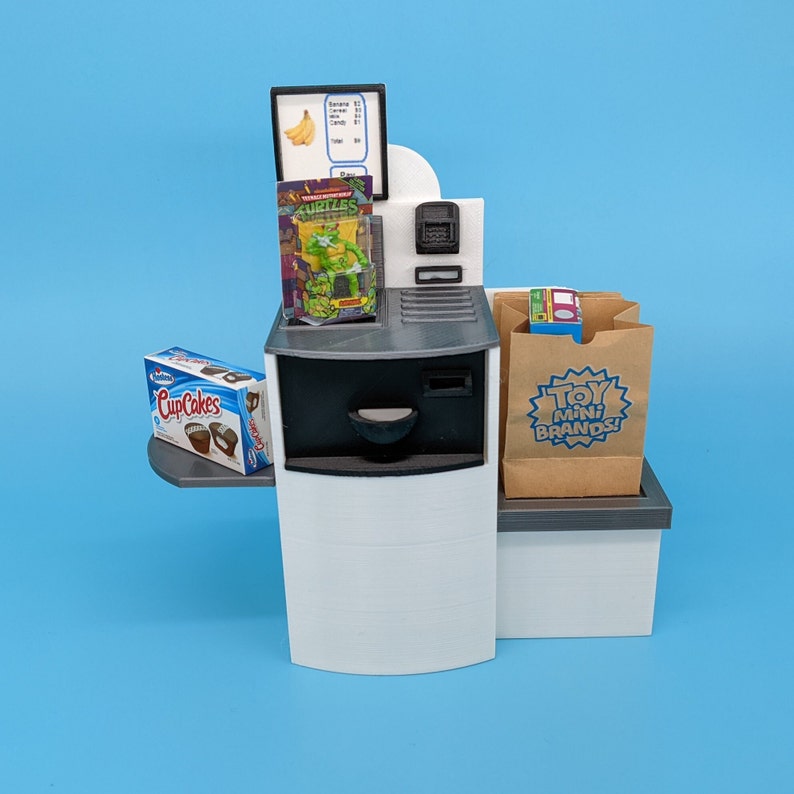 Mini Brands Toy Grocery Store Self Checkout Lane With Register Etsy