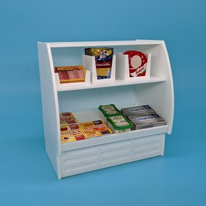Mini Brands Deli Meat Counter Display Case for Mini Brands 5 Surprise Toys Shopkins Real Littles Miniatures nuiMOs
