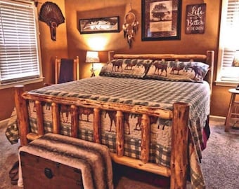 Rustic log bed kit! #1 seller in the US! we have been building log furniture since 1996. Twist of Nature