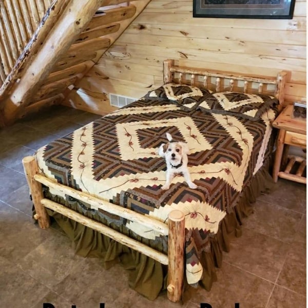 Wilderness Log Bed: Ready-to-Assemble Rustic Bedroom Furniture