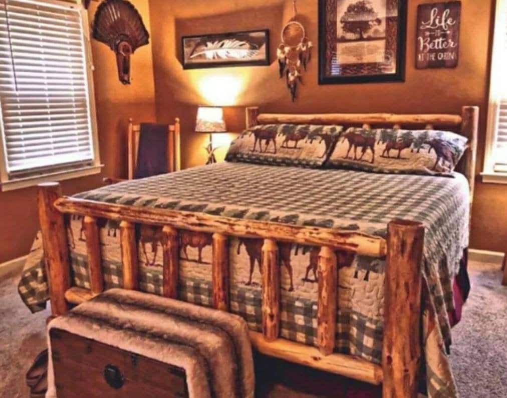 Rustic Log Bed Kit Standard Log Bed We Have Been Building Log Etsy