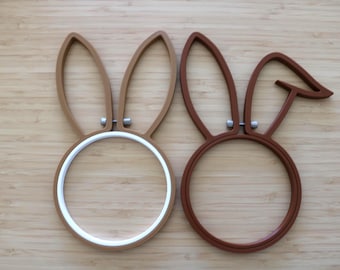 Borduurring in de vorm van een schattig konijntje, 12,5 cm (4,9 inch), voor kruissteek, borduren, punch needle...