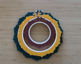 Embroidery Hoop Unique Flower Shape for Cross Stitch, Embroidery, Punch Needle...