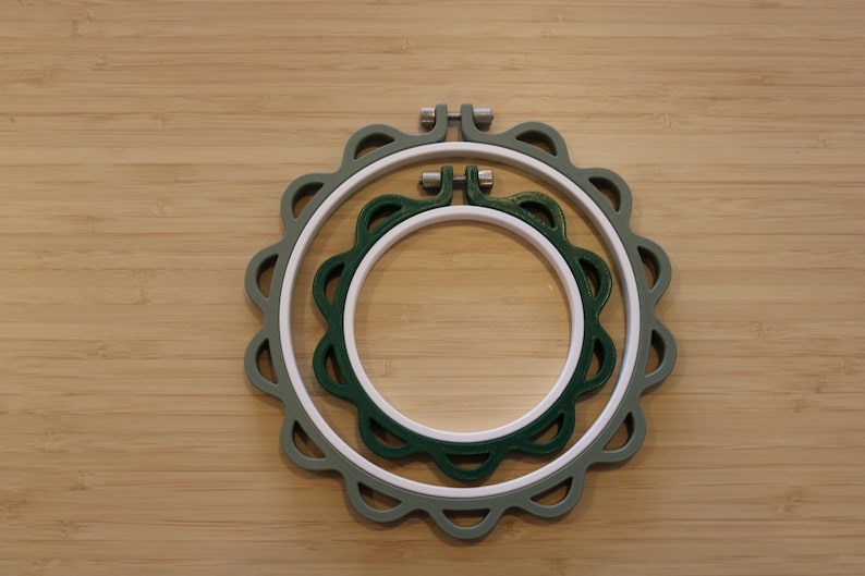 Borduurring in bloemvorm voor kruissteek, borduurwerk en punch needle... afbeelding 1