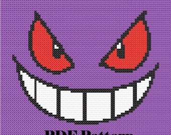 Cross Stitch Pattern Ghost Monster PDF